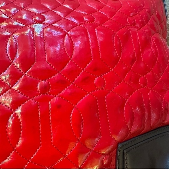 Donald J Pliner red & brown hobo bag - Picture 8 of 16